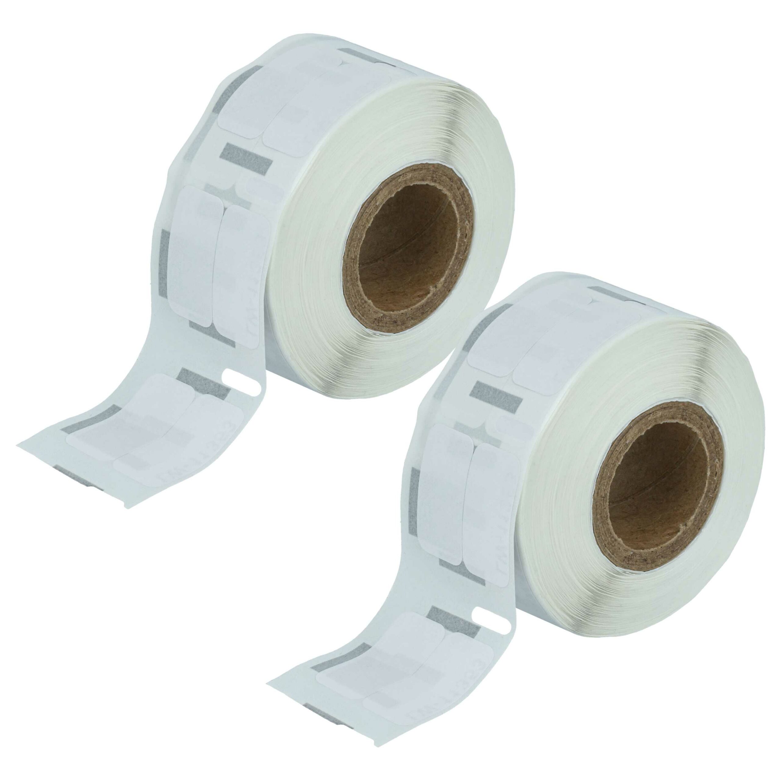 2x Rolos de Etiquetas vhbw para Dymo 11353 - 12 mm x 24 mm