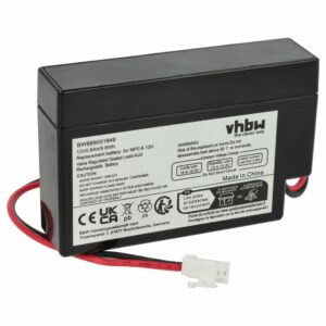 Bateria vhbw Universal 800 mAh 12 V AGM, conetor JST