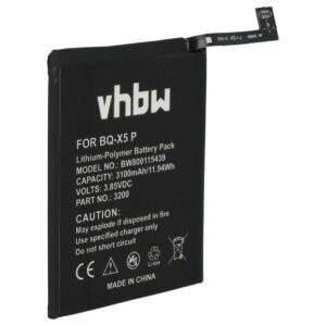 Bateria vhbw para Telemóvel BQ 3200 - 3100 mAh 3.85 V Li-Polimerador