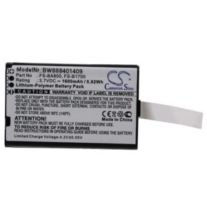 Bateria vhbw para comando Flysky FS-GT2B, FS-GT3C, FS-i10 - 1600 mAh 3.7 V Li-Polymer