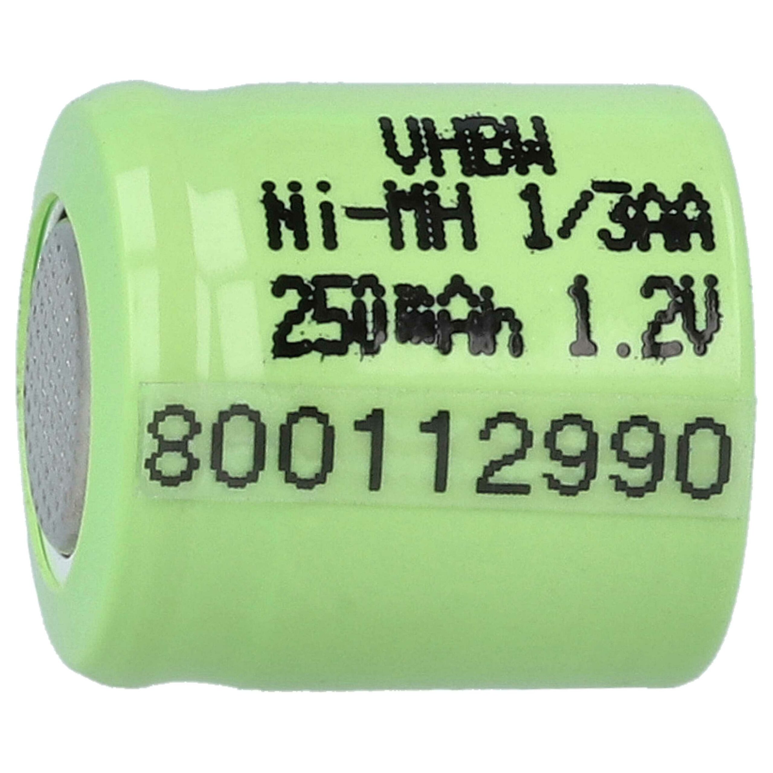 Bateria vhbw para Dispositivos de Modelismo 2x 1/3AA - 250 mAh 1.2 V NiMH - Image 3