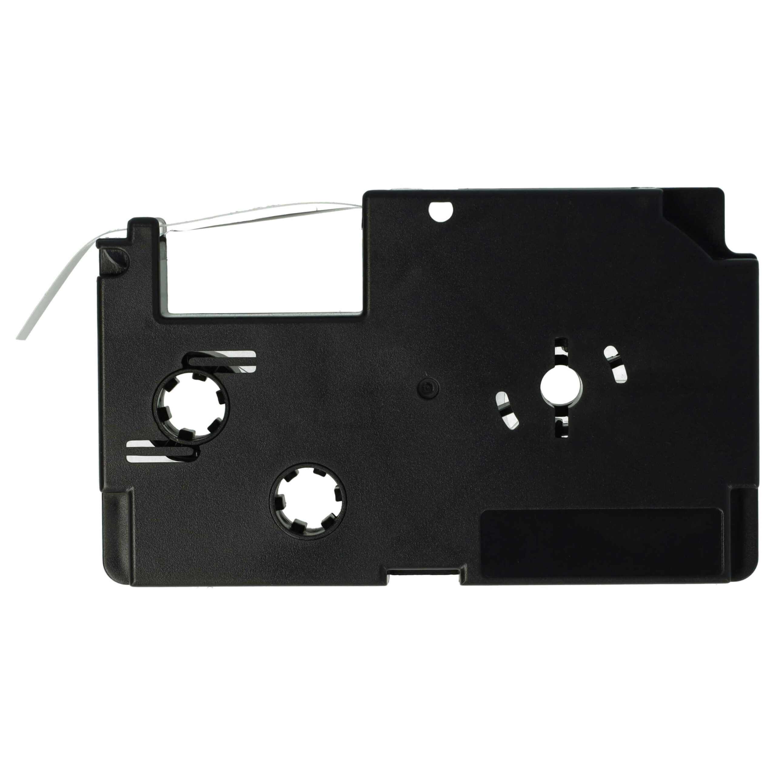 5x Fita de Etiquetas vhbw substitui Casio XR-6WE1, XR-6WE - 6 mm Preto sobre Branco - Image 2