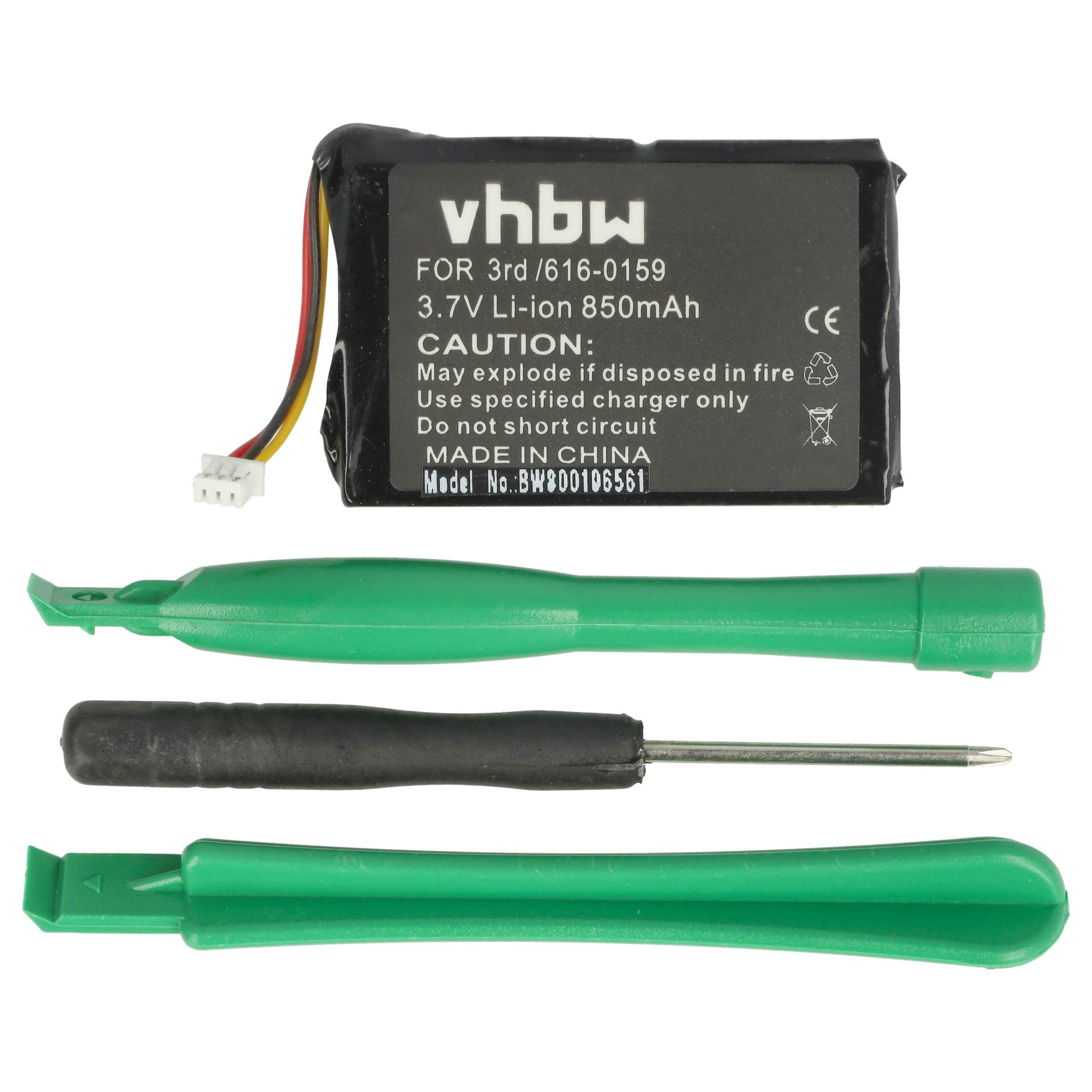 Bateria vhbw para leitor MP3 Apple 850 mAh 3,7 V Li-polímero - Image 3