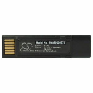 Bateria vhbw para leitor de códigos de barras Datalogic 3400 mAh 3.7 V