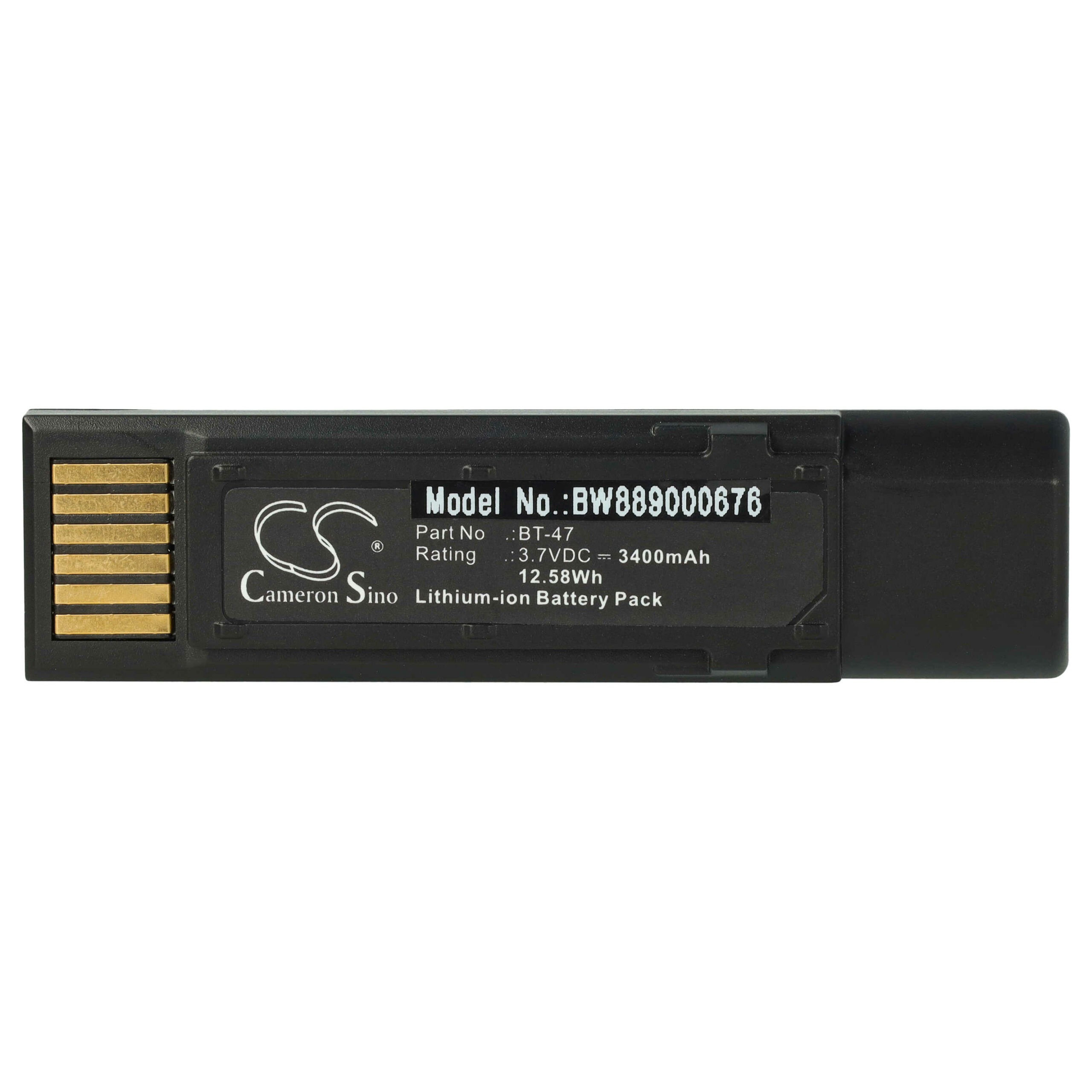 Bateria vhbw para leitor de códigos de barras Datalogic 3400 mAh 3.7 V