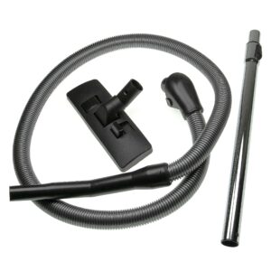 Conjunto de acessórios vhbw para aspiradores Miele – escova para pavimentos, tubo telescópico e mangueira, 3 peças