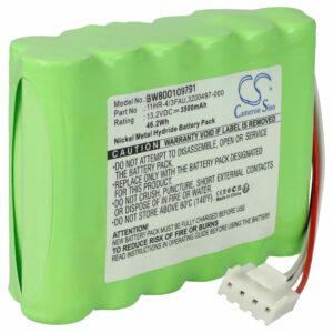 Bateria vhbw para Fusion Splicer Fujikura BTR-08R / BTR-08 - 3500 mAh 13.2 V NiMH