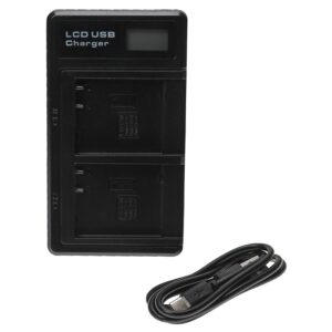 Carregador de Bateria USB-C com Cabo para Câmara Leica e Panasonic Lumix - 0.6 A
