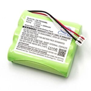 Bateria de Comando à Distância vhbw para Tyro HR3AA - 2000 mAh 3.6 V NiMH
