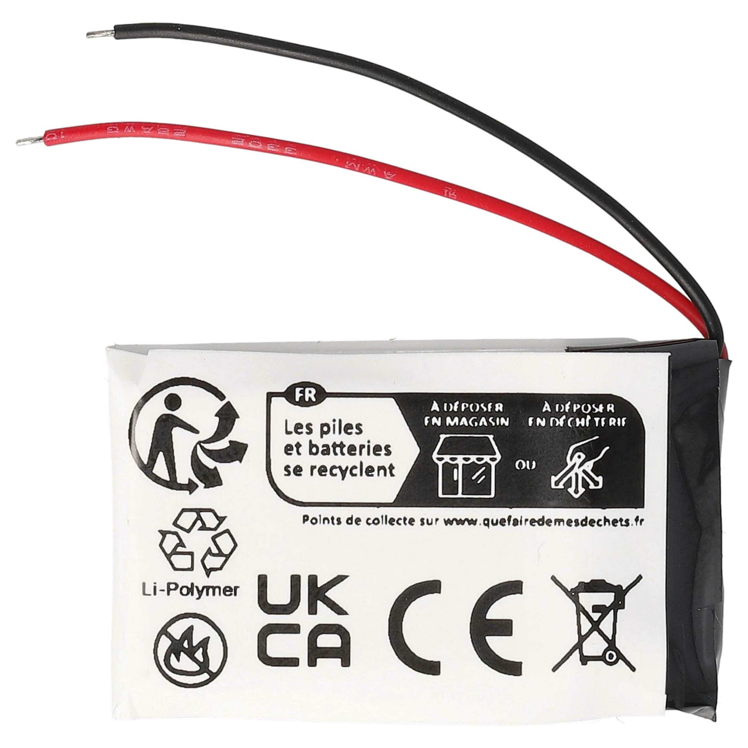 Bateria vhbw para auscultadores sem fios compatível com Jabra AHB5-2229PS - 250 mAh 3.7 V Li-polymer - Image 4