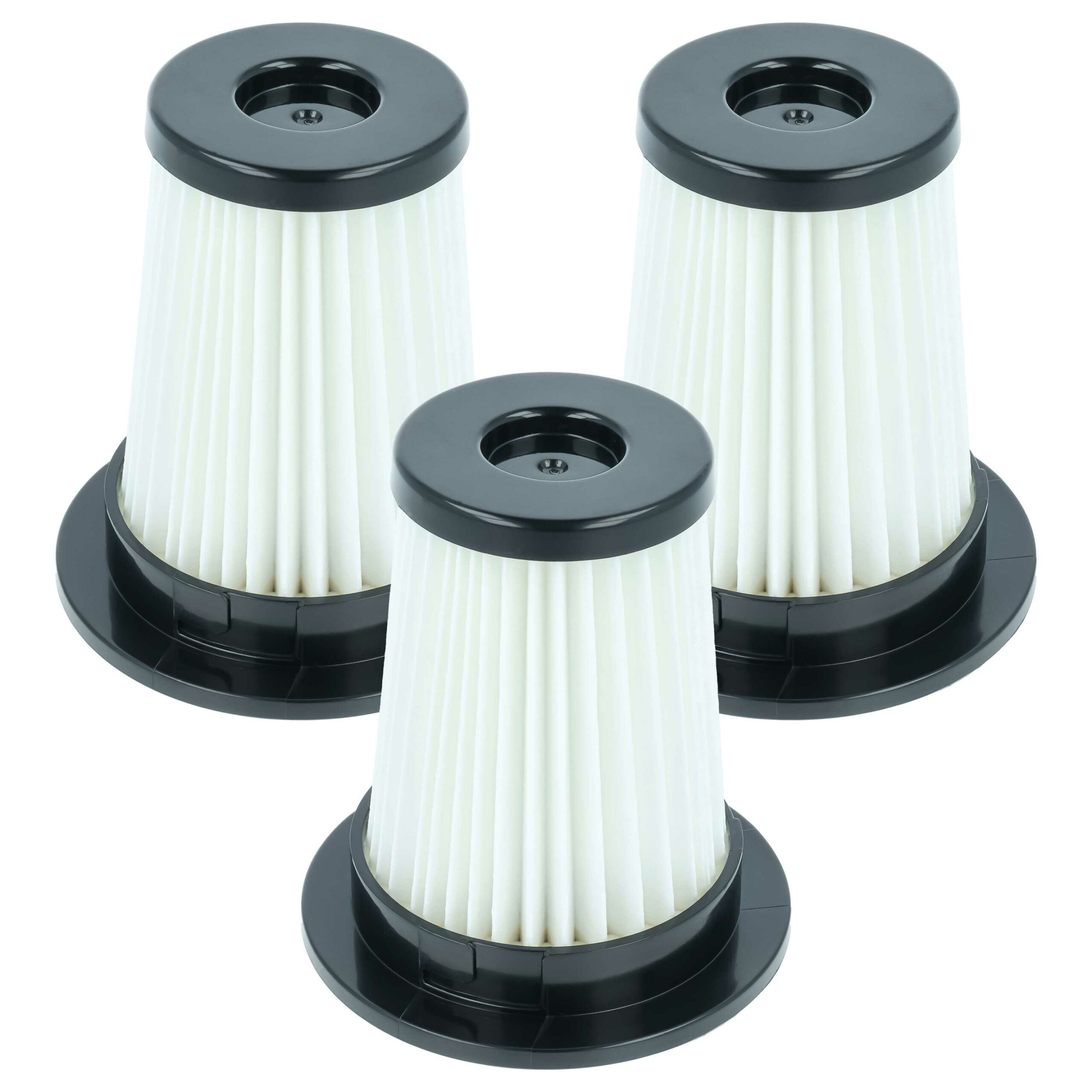 vhbw 3x Filtro EPA E12 para Aspirador Grundig GMS3880, VCP3130L - Preto / Branca