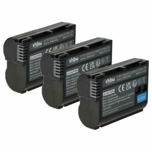 3x Baterias vhbw para Nikon EN-EL15, EN-EL15b (1400mAh, 7V, Li-Ion)