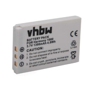 Bateria de Substituição vhbw para Controlo Remoto Logitech - 1300 mAh 3.7 V Li-Ion