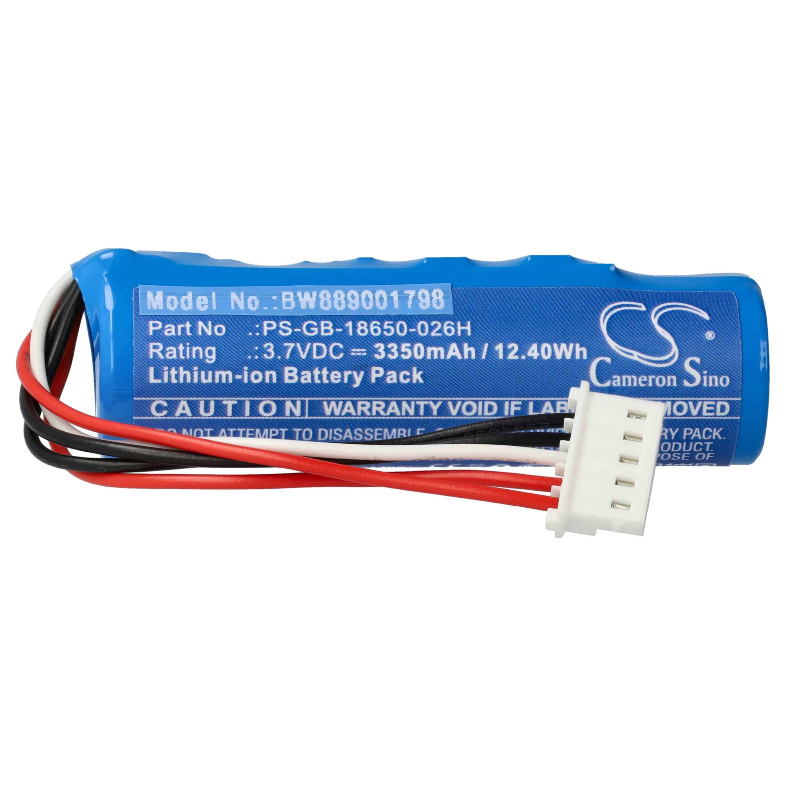 Bateria vhbw para leitor de cartões SumUp - 3350 mAh 3.7 V Li-Ion