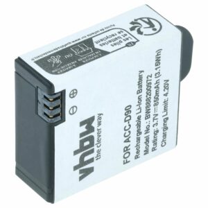Bateria vhbw para AEE ACC-D90 (850mAh, 3.7V, Li-Ion)
