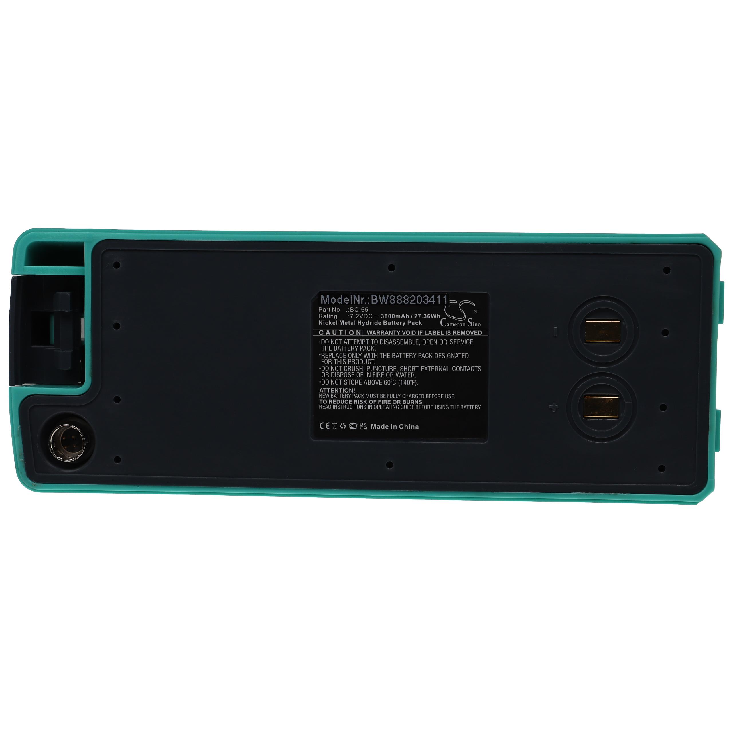 Bateria vhbw para Nikon BC-65 / Trimble M3 - 3800 mAh 7.2 V NiMH