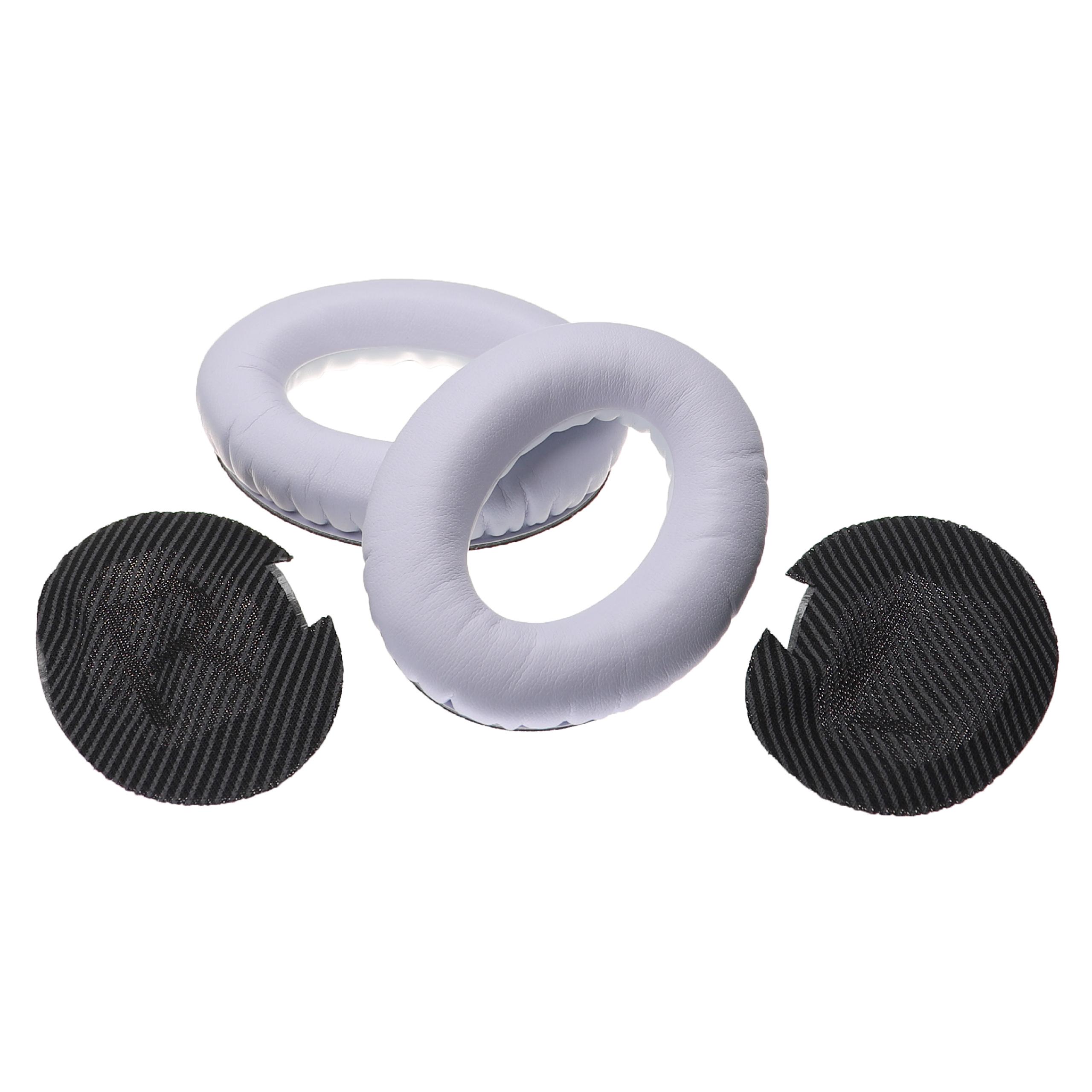 Almofadinhas vhbw para Auscultadores Bose QC2, QC15, QC25, QC35, AE2 - Com Espuma de Memória, 41 mm