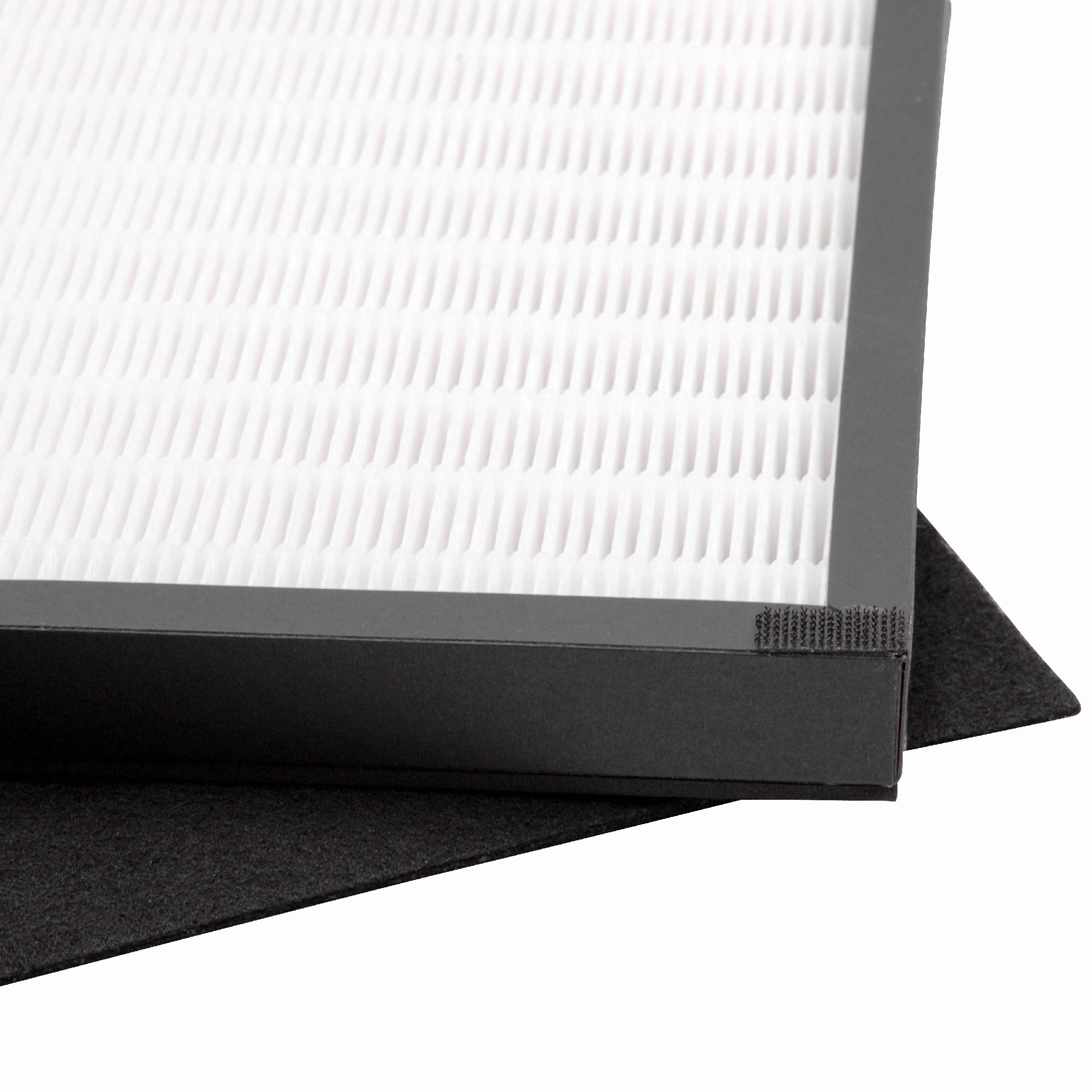 Conjunto de 3 Filtros vhbw para Purificador de Ar Dirt Devil Pureza AC 250 - HEPA, Carvão Ativado