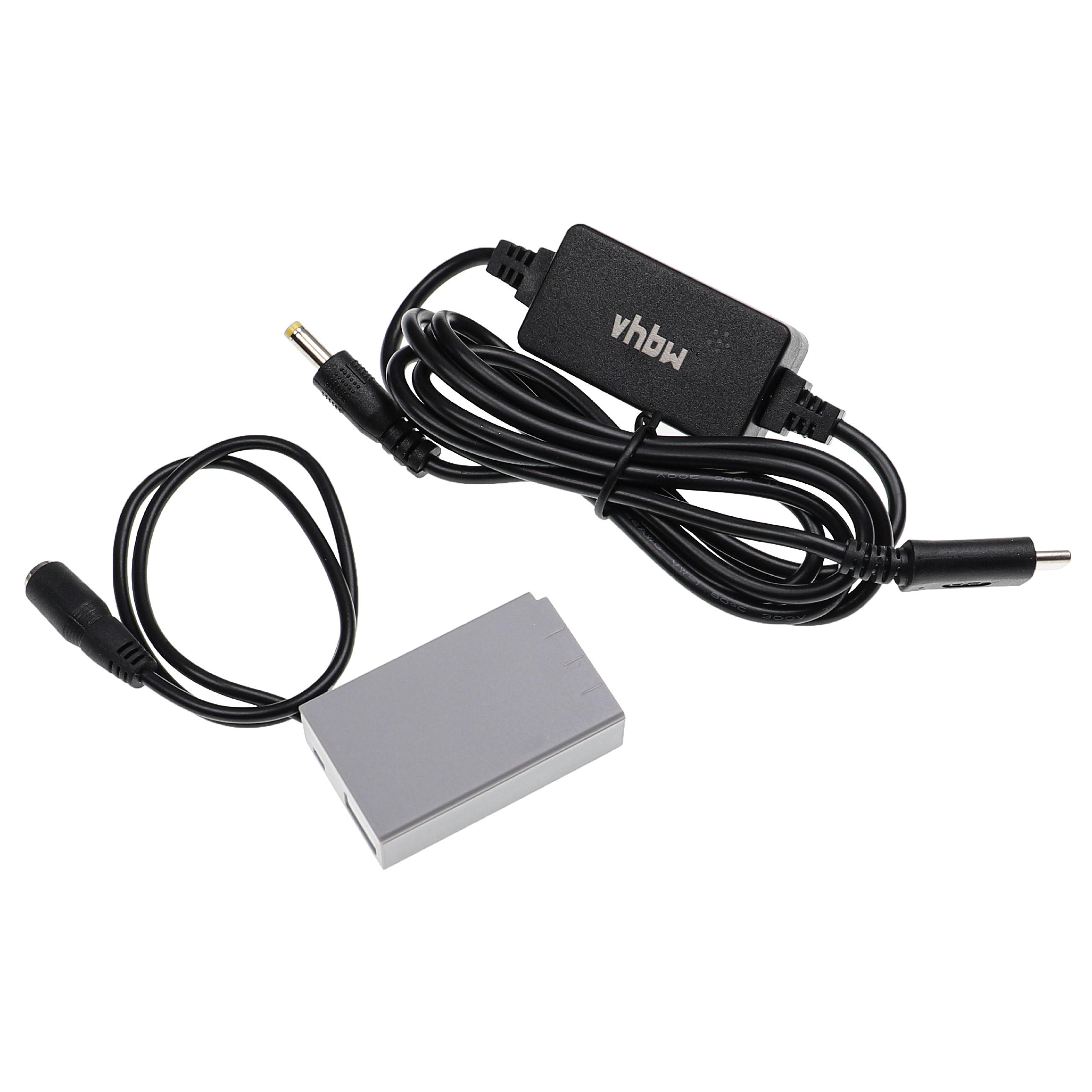 Carregador USB vhbw com Acoplador DC para Nikon EH-5, EP-5F - 2 m, 9 V, 3.0 A - Image 2