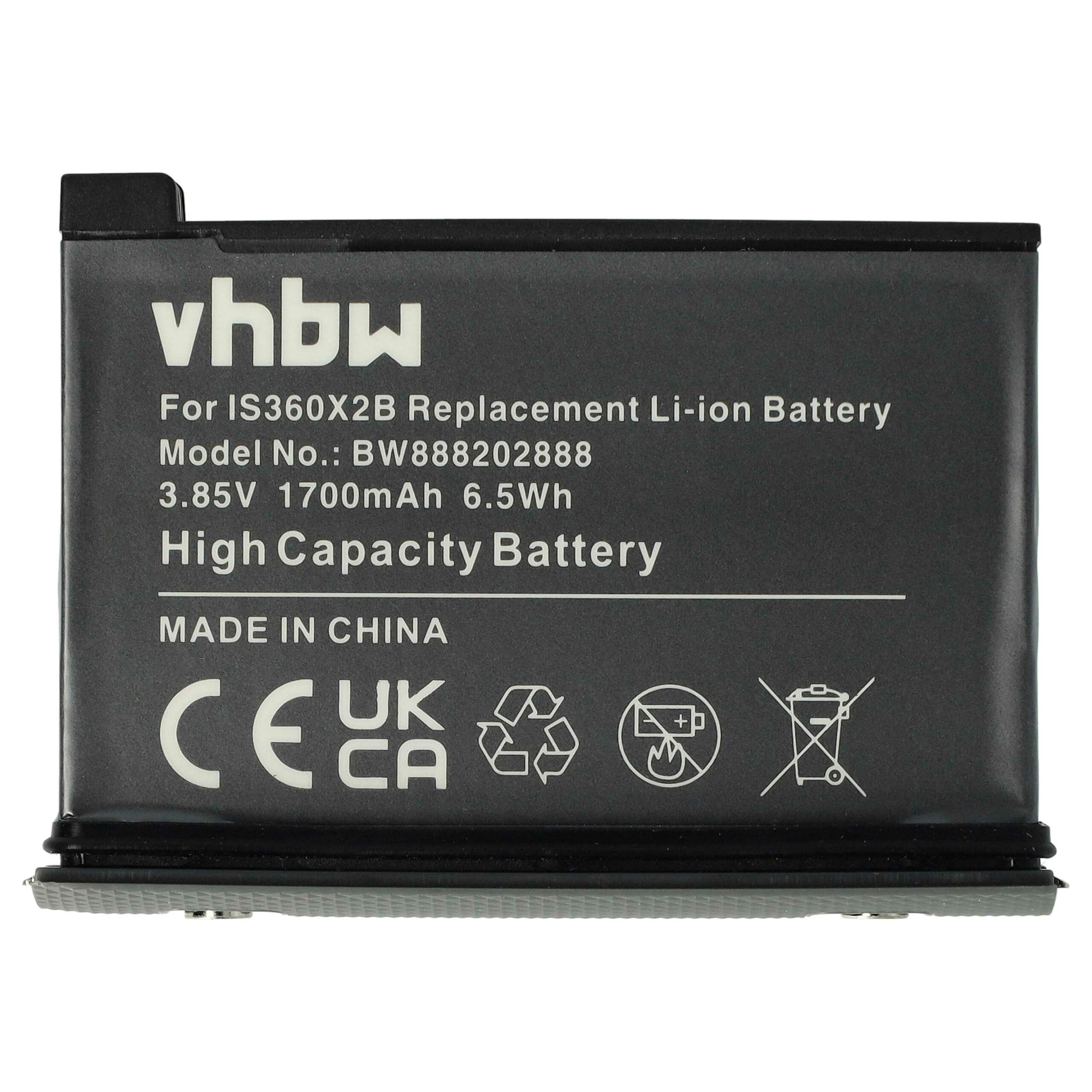 3x Baterias vhbw para Insta360 One X2 (1700mAh, 3.85V, Li-Ion) - Image 3