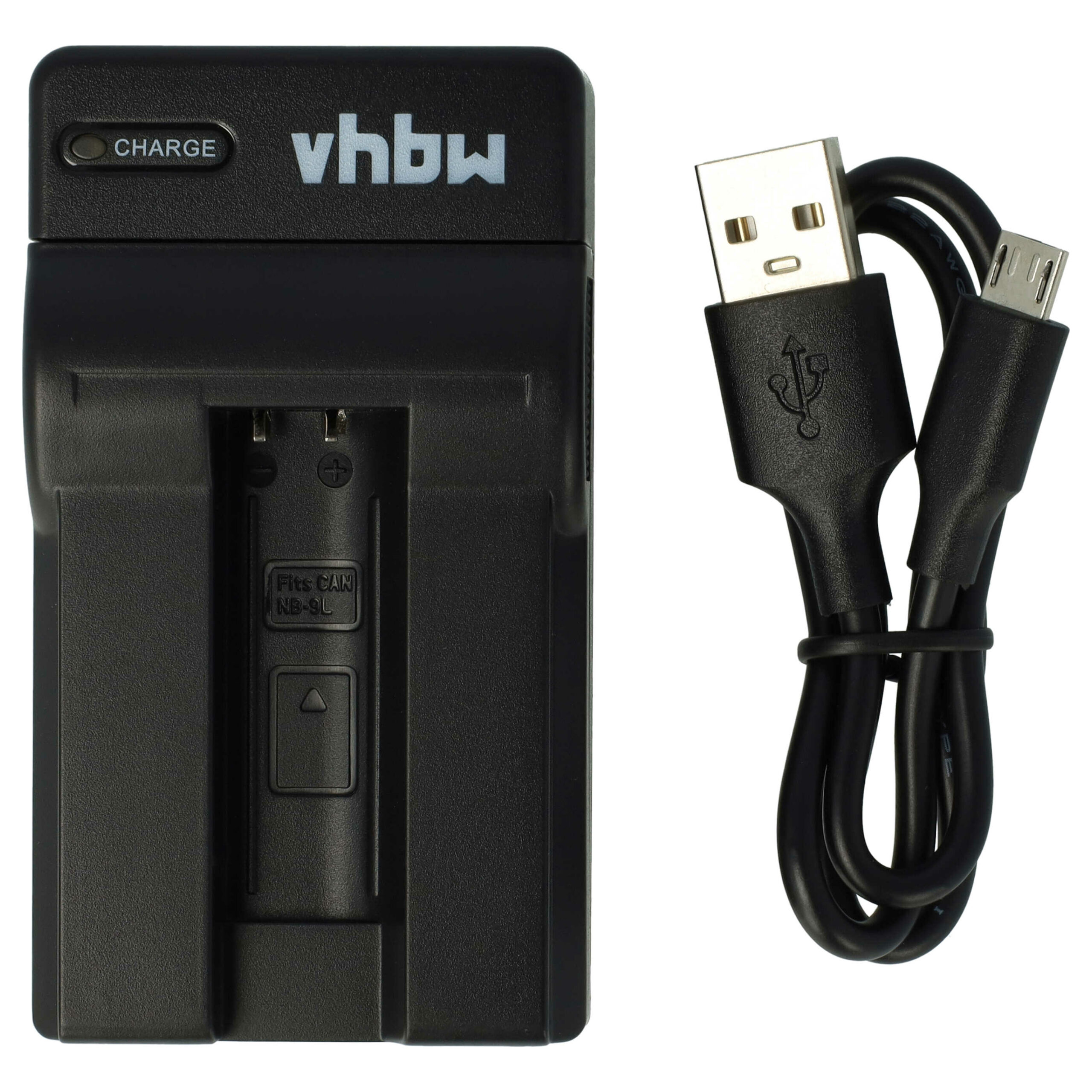Carregador USB-C vhbw + Cabo para Câmara Canon Digital Ixy