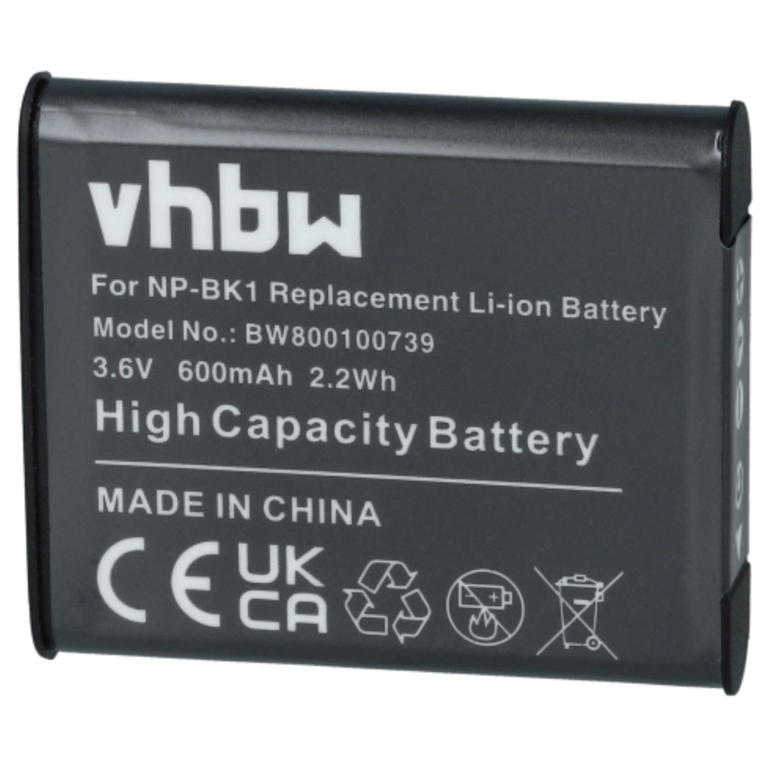 3x Baterias vhbw para Sony NP-FK1, NP-BK1 (600mAh, 3.6V, Li-Ion) - Image 3