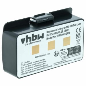 Bateria vhbw para Garmin GPSMap 276, 296, 478 - 3400mAh, 8.4V