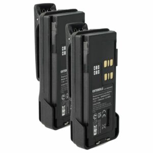 Bateria EXTENSILO Li-Ion 3400 mAh 7.2 V para Rádios Motorola DP2400 DP2600 DP4400 (2x)