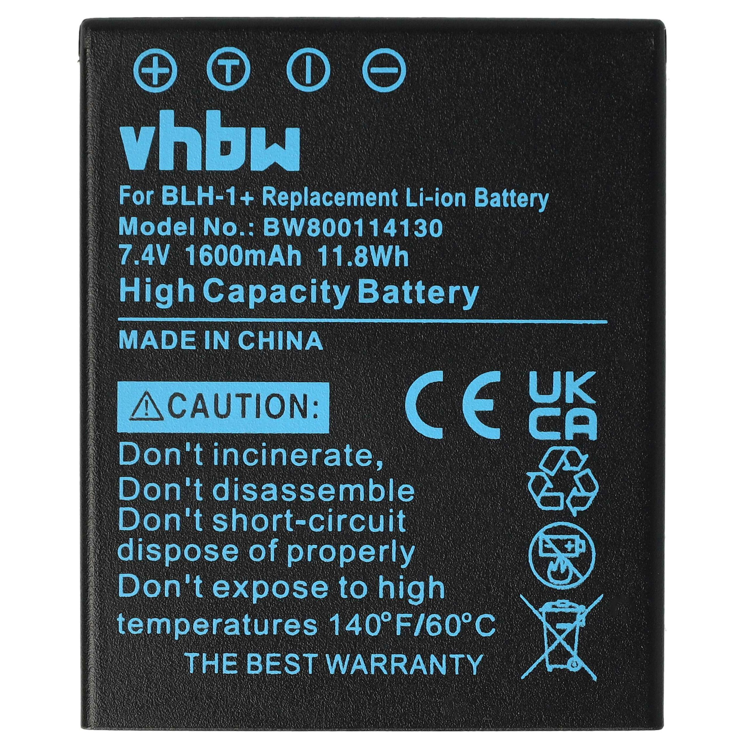 Bateria vhbw para Olympus BLH-1 - 1600mAh, 7.4V, Li-Ion - Image 3