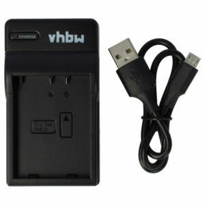 Carregador de Bateria USB-C vhbw + Cabo para Câmara Nikon 1 V2 - 0.5 A