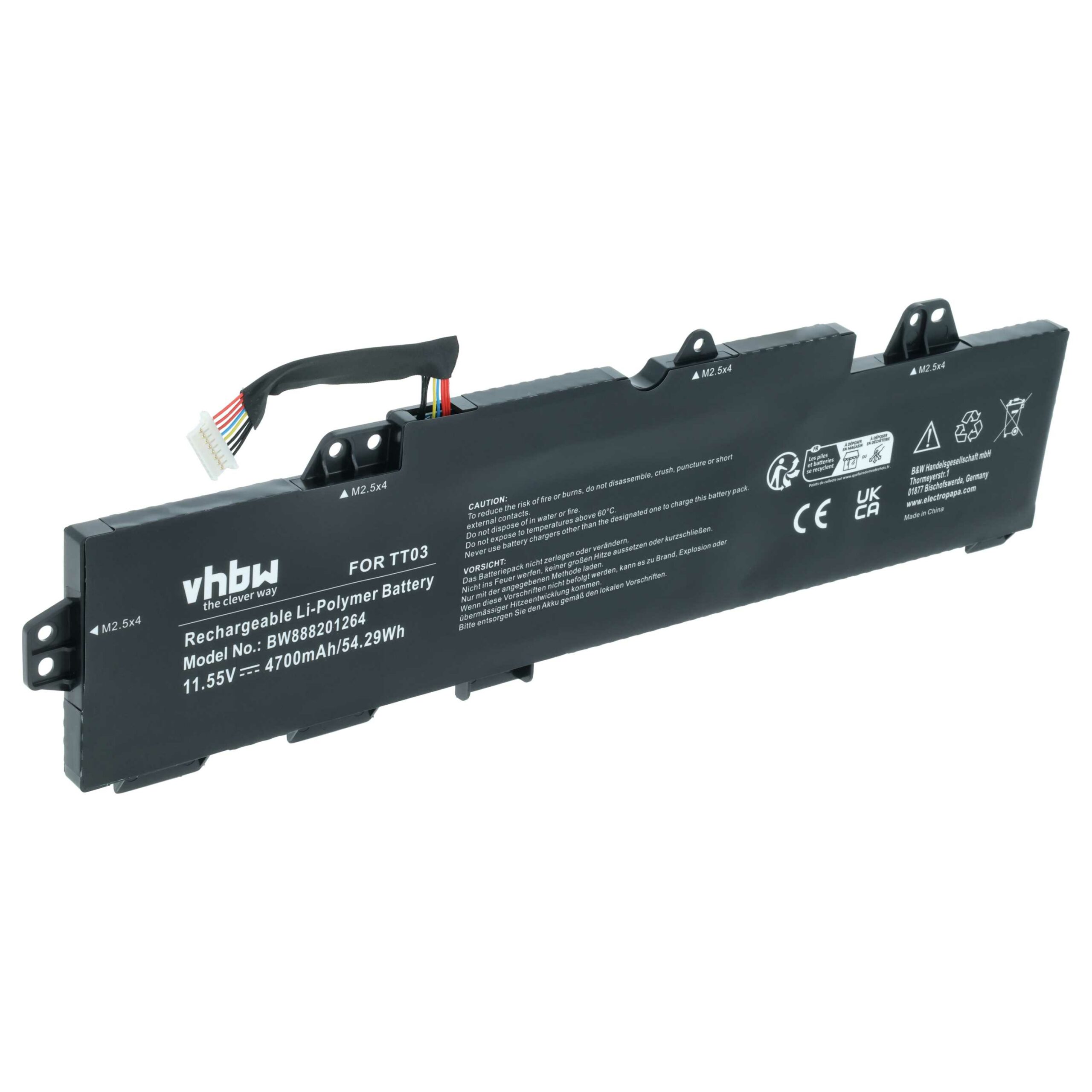 Bateria para Portátil vhbw para HP EliteBook 755 G5, 850 G5 - 4700 mAh, 11.55 V