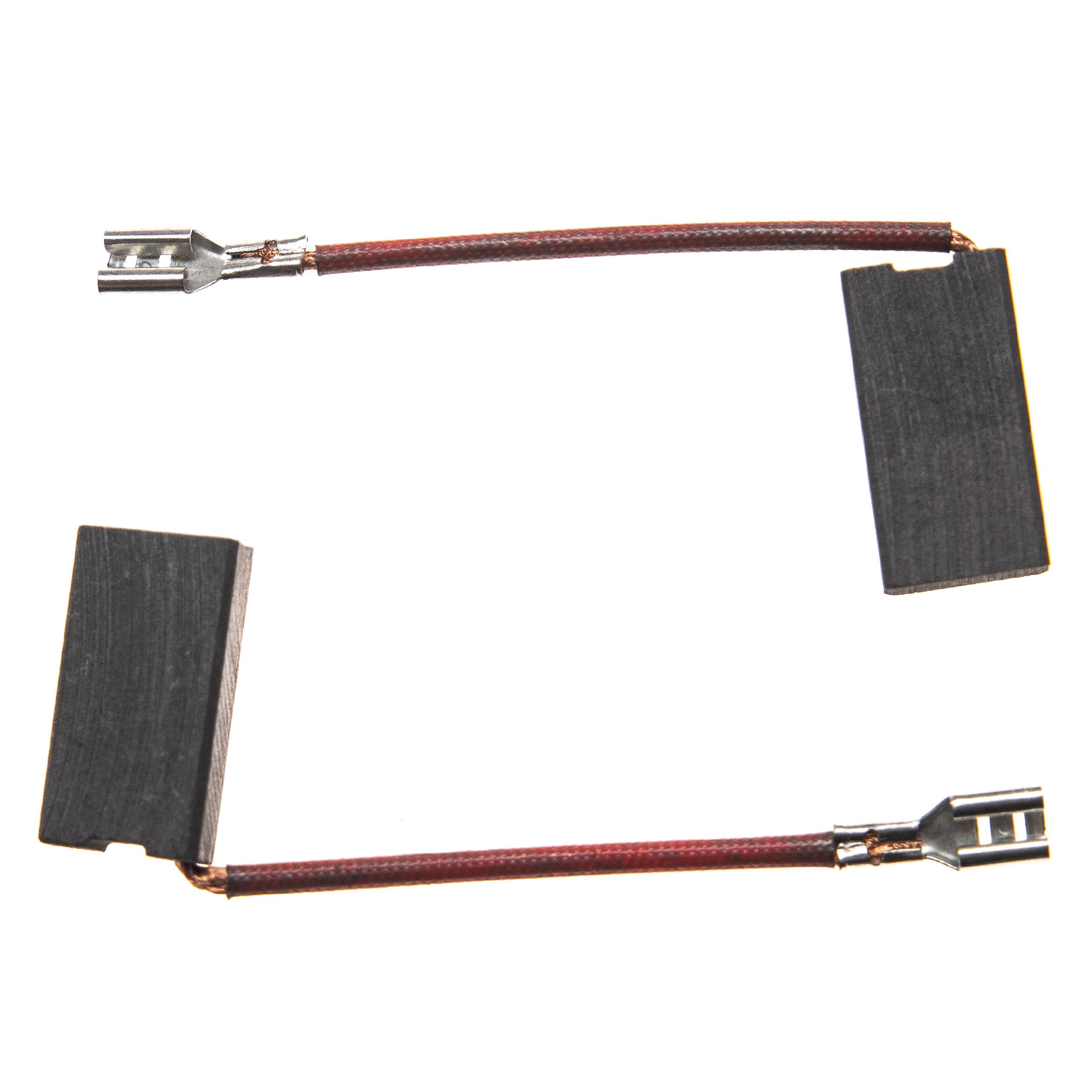 Escovas de Carvão vhbw para Ferramentas Elétricas ELU / Worx DIAMANT2A Typ 1 - 24 x 12.5 x 6.3 mm - Image 2