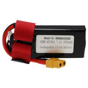Bateria vhbw para Modelismo - 1500 mAh 7.4 V Li-polymer, XT60