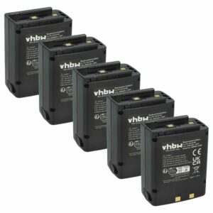 Pack de 5 Baterias vhbw para Rádio Icom BP-166, CM-166 - 1000 mAh 12 V NiMH