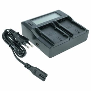Carregador de Bateria vhbw para Câmaras Grundig, Hitachi, Leica, Panasonic