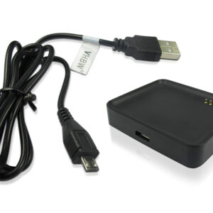 Base de Carregamento USB vhbw para LG Smart Watch W100 Smartwatch - Preto