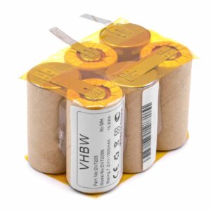 Bateria vhbw para Black & Decker ACN-DE7.2 1500mAh, 7.2V NiMH
