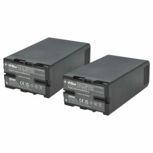 Bateria Videocâmara 2x para Sony BP-U90, BP-U60, BP-U30, BP-U95 - 7800 mAh 14.8 V Li-Ion