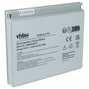 Bateria para Portátil vhbw Apple A1405, A1175, A1150 5200 mAh 10.8 V