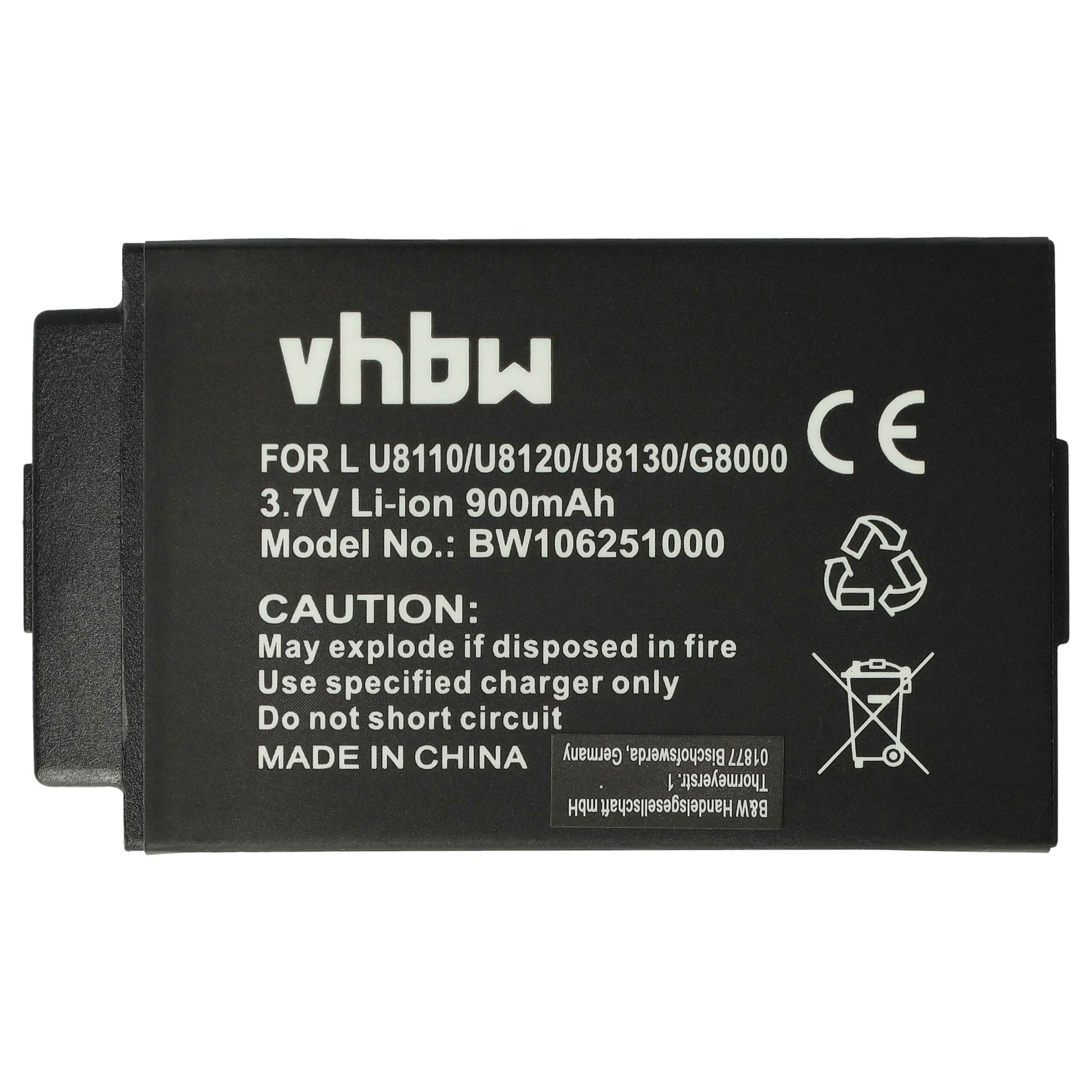 Bateria vhbw para Telemóvel LG BSL-42G - 900 mAh 3.7 V Li-Ion - Image 3