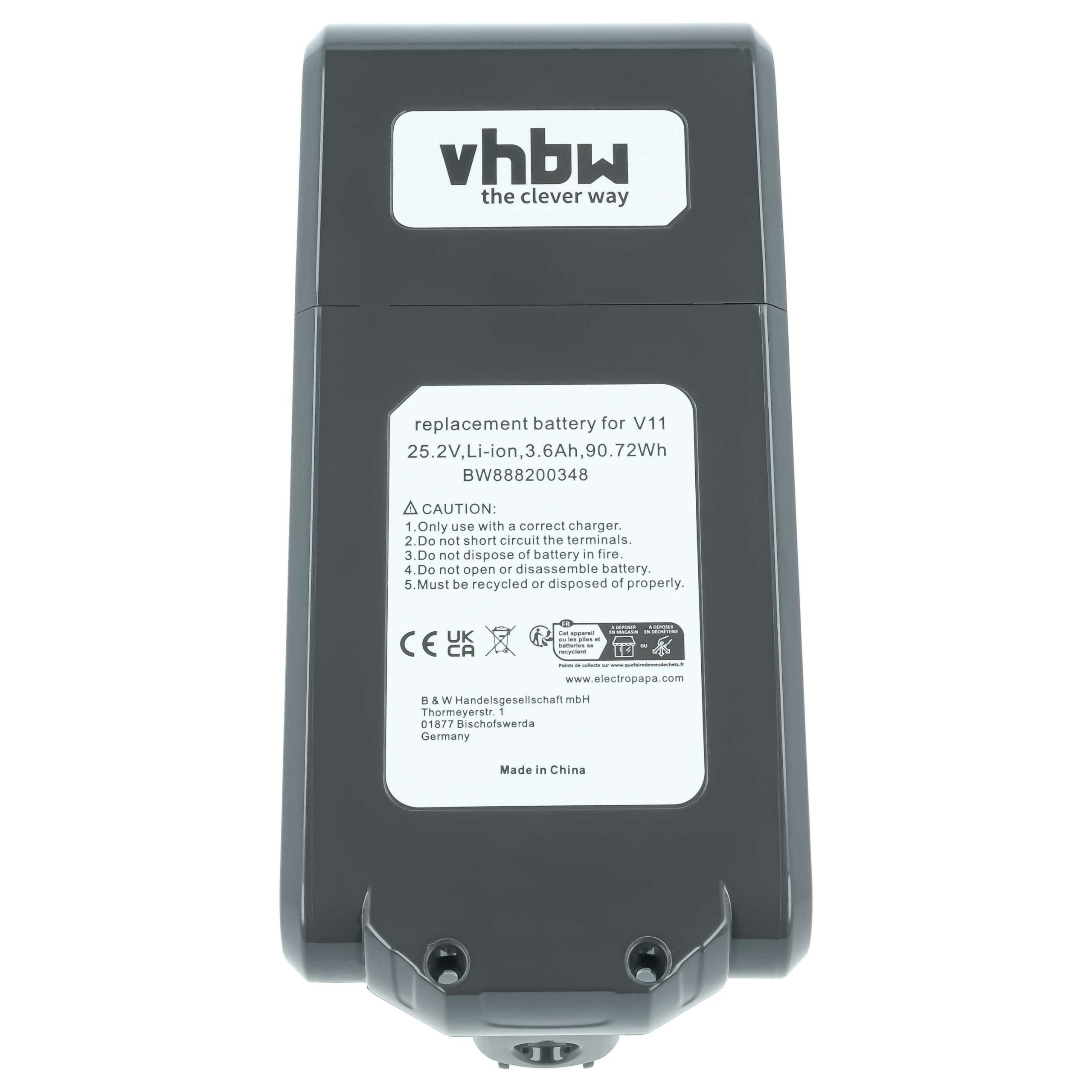 Bateria vhbw para aspirador Dyson SV14, V11 - 3600mAh, 25.2V - Image 3