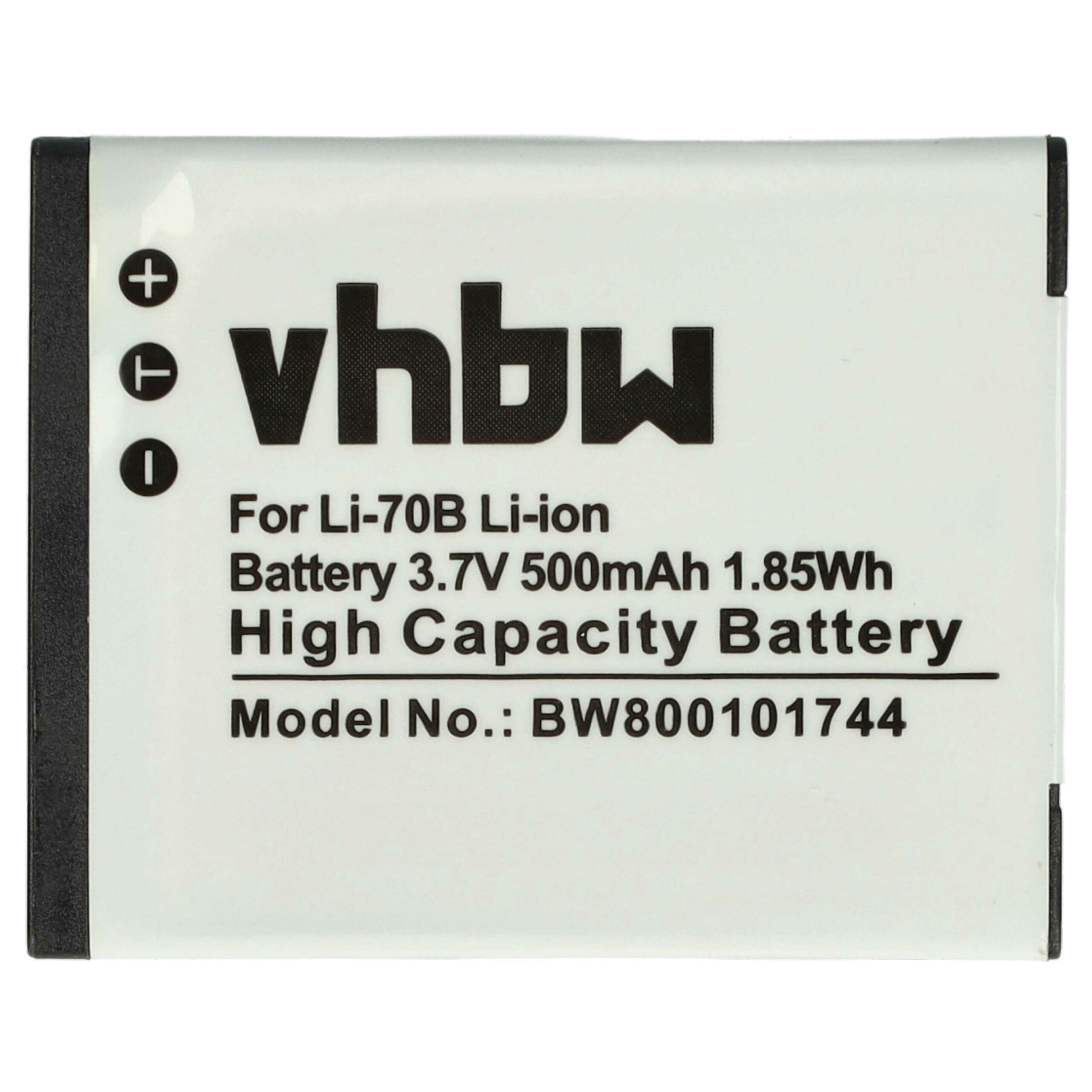 Pack de 3 Baterias vhbw para Olympus Li-70B 500mAh 3.7V - Image 3
