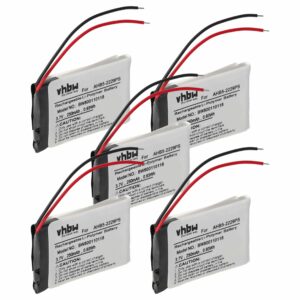 Bateria vhbw para auscultadores sem fios Jabra Pro 900, 920, 930 - 250 mAh 3.7 V Li-polímero (5 unidades)
