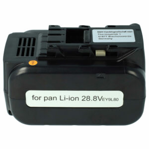 Bateria EXTENSILO para Panasonic EZ9L80, EY9L80B 5000 mAh, 28.8 V