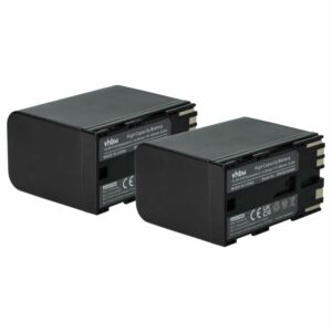 Bateria de Substituição vhbw para Câmara Canon BP-955, BP-925, BP-975, BP-970G - 6000 mAh 7.4 V (2 Unidades)