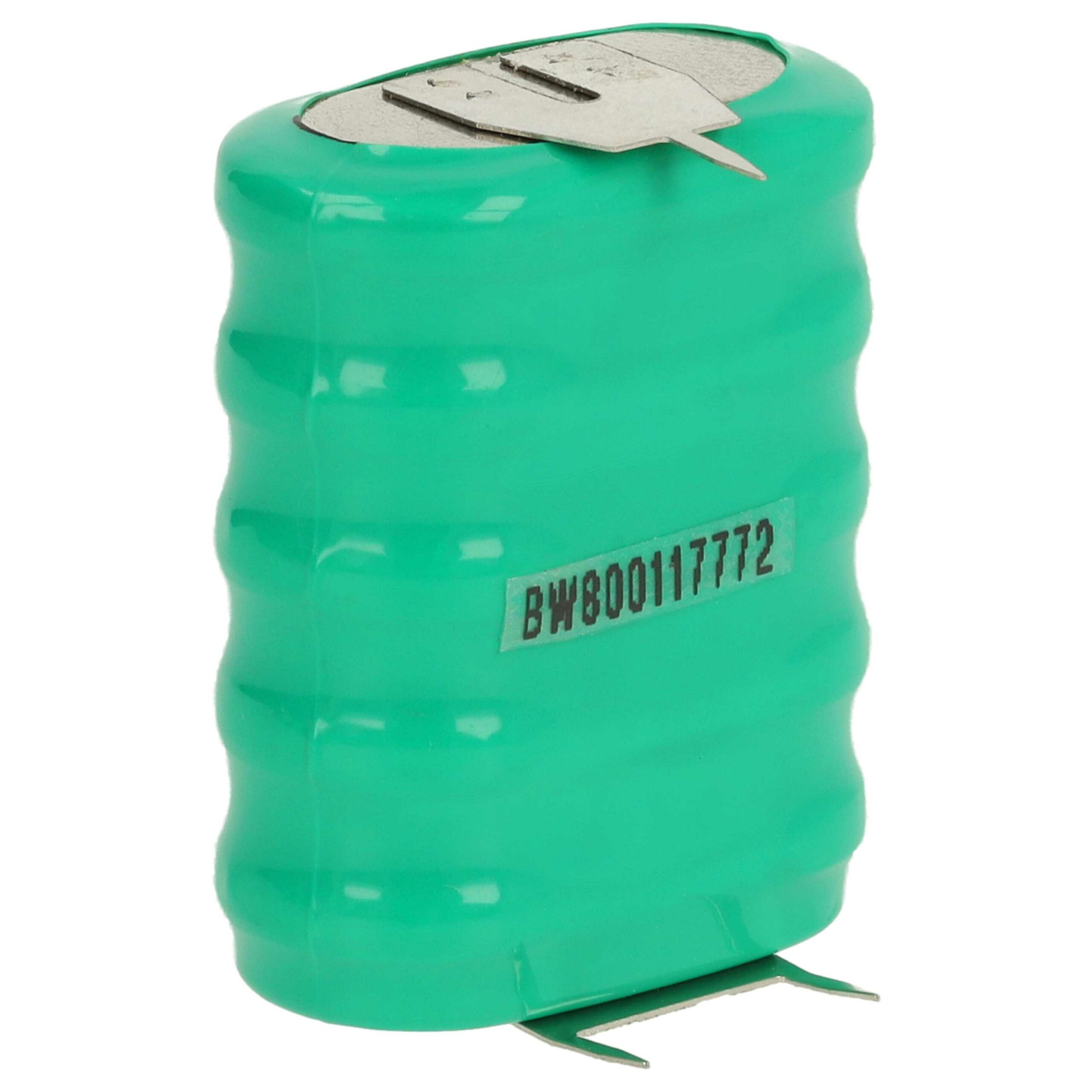 5x Bateria Pilha Botão vhbw 5/V150H 3 Pinos para Modelismo e Lâmpadas Solares - 150 mAh 6 V NiMH - Image 2