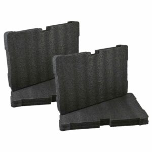 2x Inserts de Espuma vhbw para Caixa de Ferramentas Milwaukee 4932471428