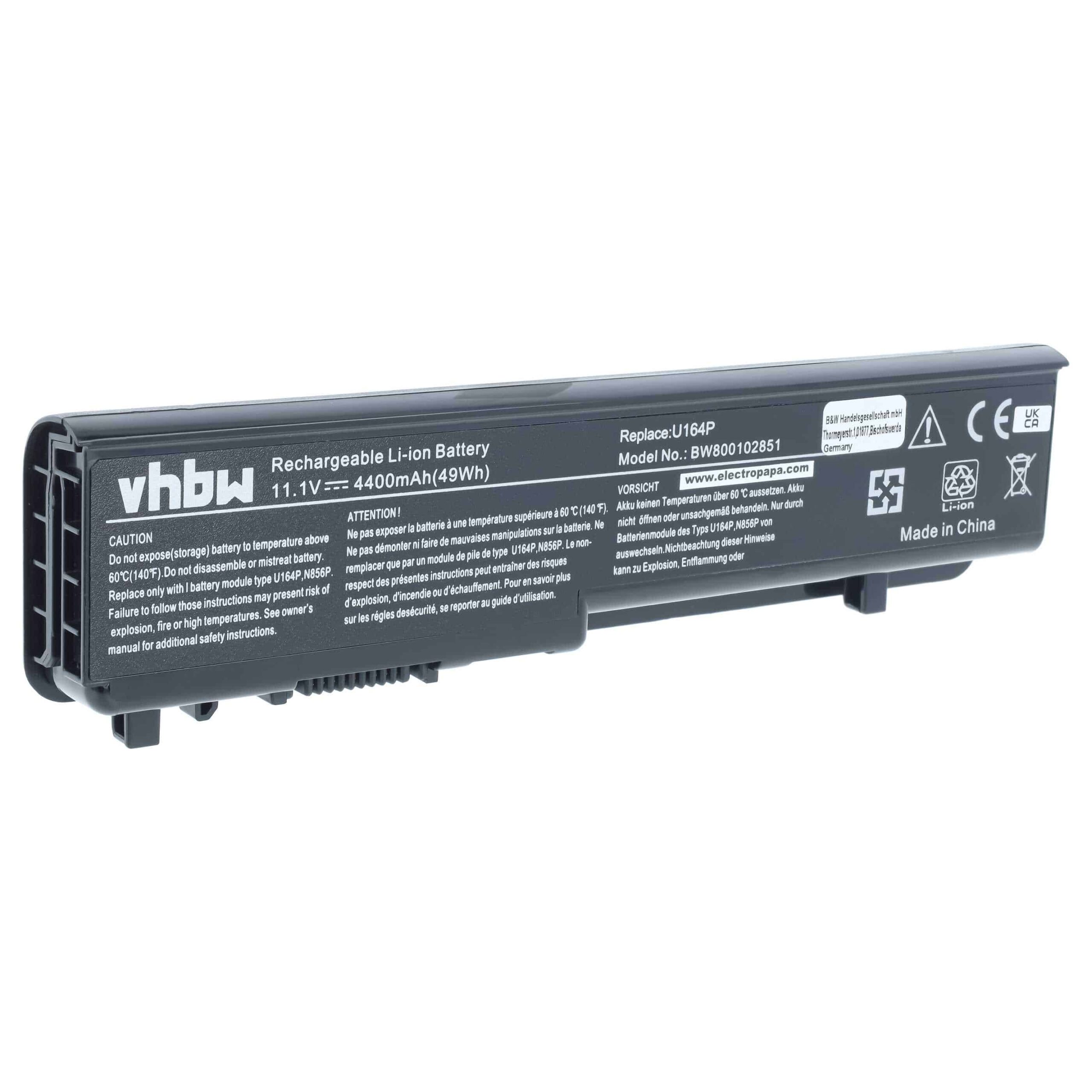 Bateria vhbw para portáteis Dell Studio 1745, 1747, 1749 - 4400 mAh 11.1 V
