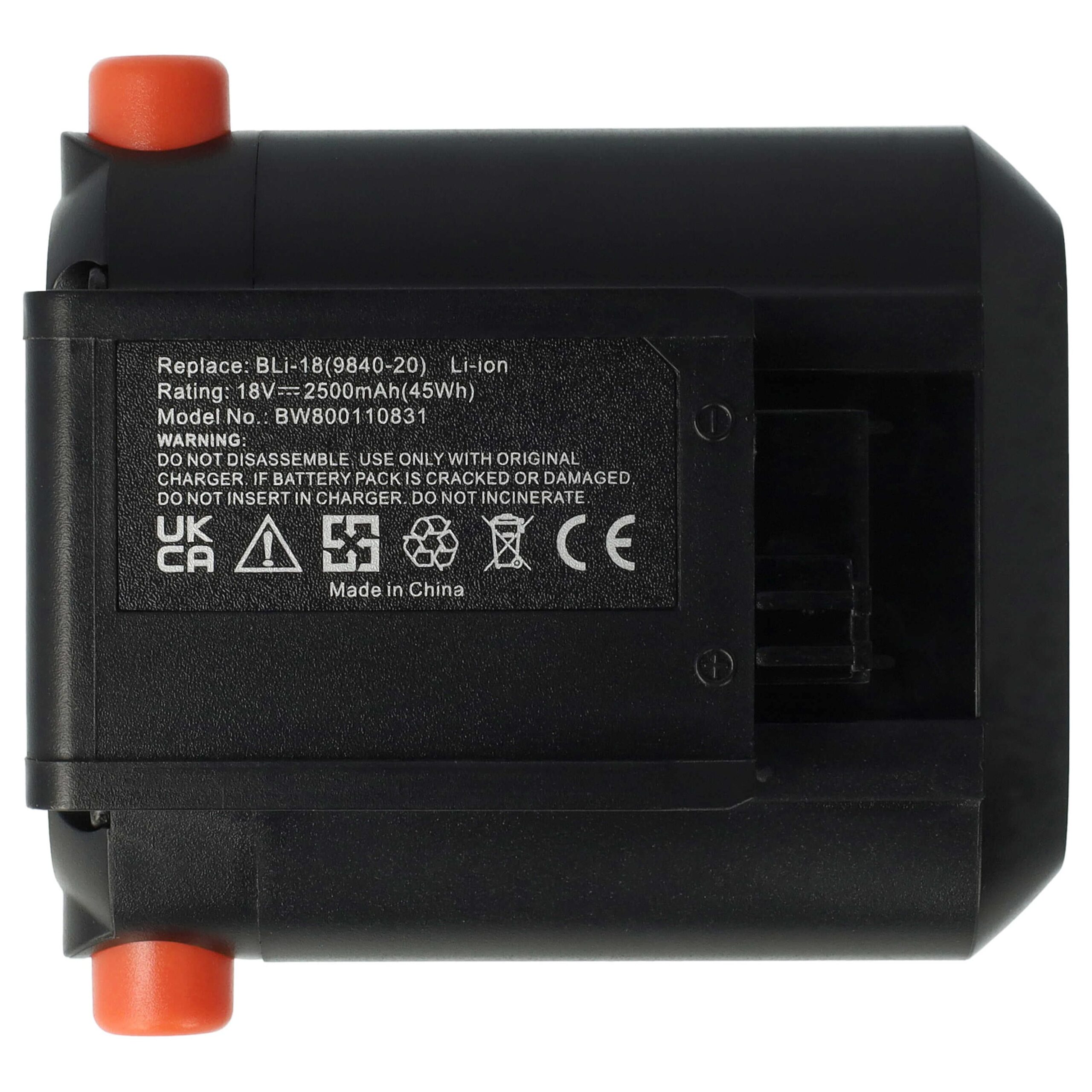 Bateria vhbw substitui Gardena BLi-18, 9839-20, 9840-20 - 2500 mAh 18 V Li-Ion - Image 3