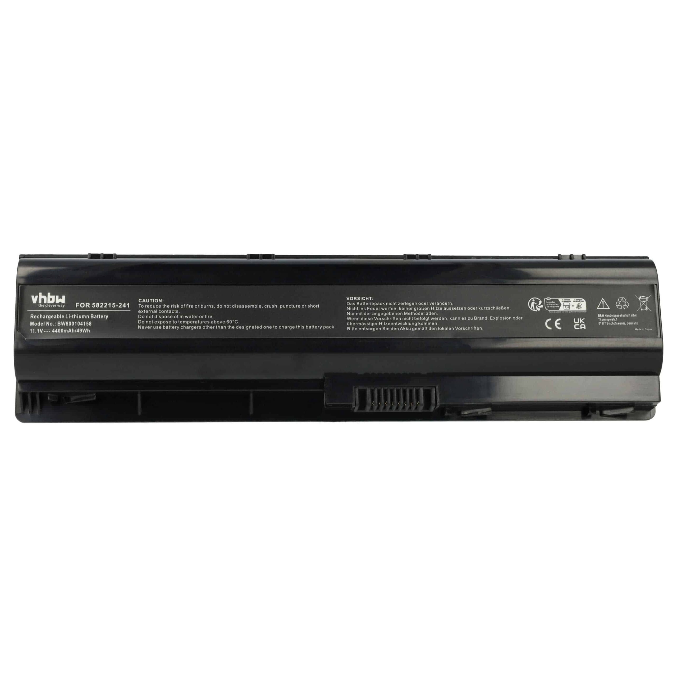 Bateria vhbw para HP TouchSmart tm2 (4400 mAh, 11.1 V) - Image 4